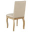 Ensemble de 4 chaises de salle à manger en bois rembourré avec garniture cloutée en bois naturel Trexm