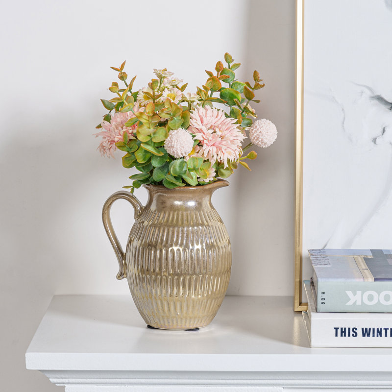 Nolyn Gold 14.5cm Ceramic Table Vase