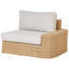 Garden Corner Sofa with Table 4 Seater OLIVERI PE Rattan Right Hand Beige