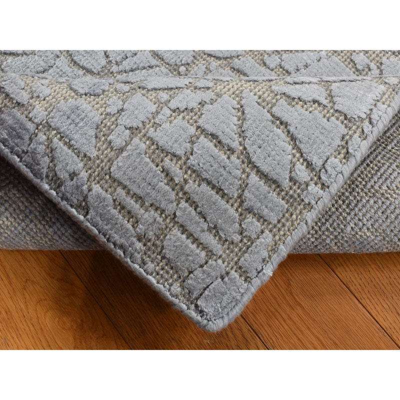 Tapis gris en laine noué à la main 2 pi x 3 pi 2 pi x 3 pi F691205C316F491AA9ECF9DF1BD31CFD