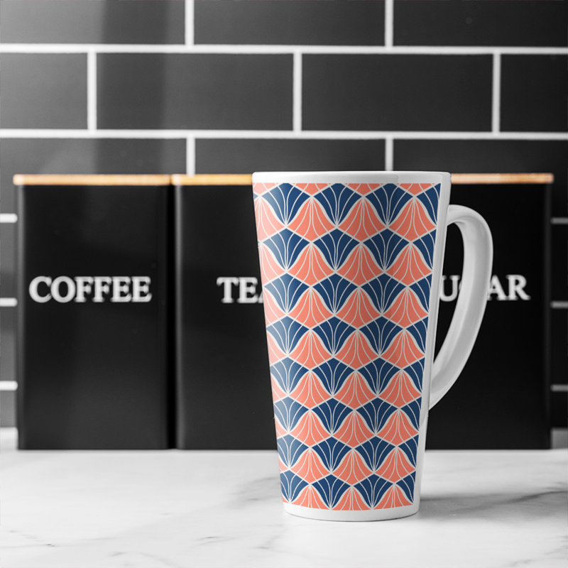 Geometric Shells Latte Mug