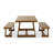 Linzy 6-Person Solid Wood Dining Set-1792066614