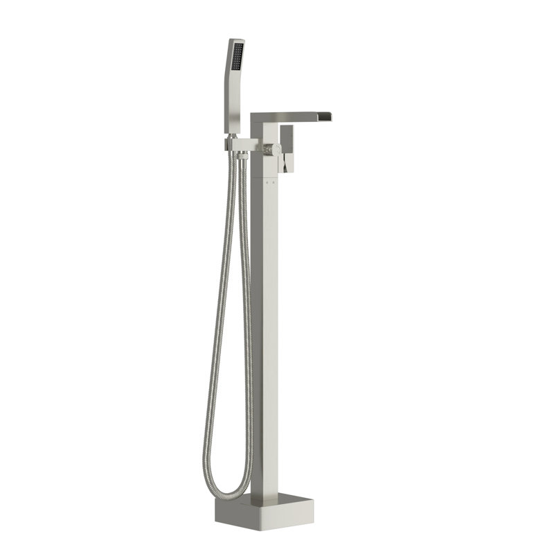 Waterfall Stream Brass Matte Black Luxury Bathroom Tub Faucet
