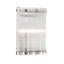 Meuble-lavabo, 32 po, nickel poli, verre nervuré-850440376