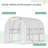 Outsunny Walk-In Tunnel Greenhouse With Zippered Mesh Door And 8 Mesh Windows-114766837-114766840