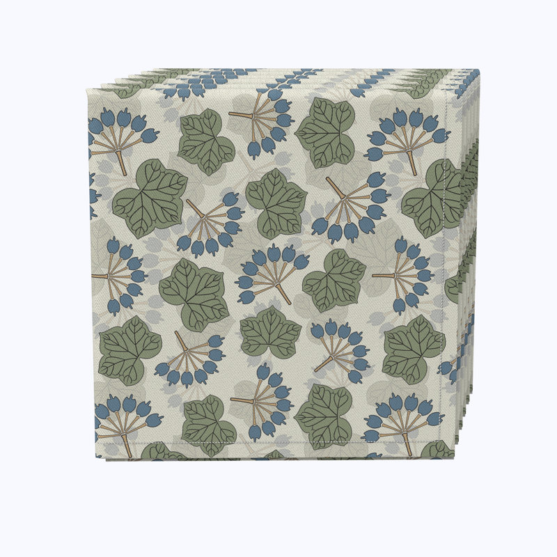 Cotton Floral Square Napkin
