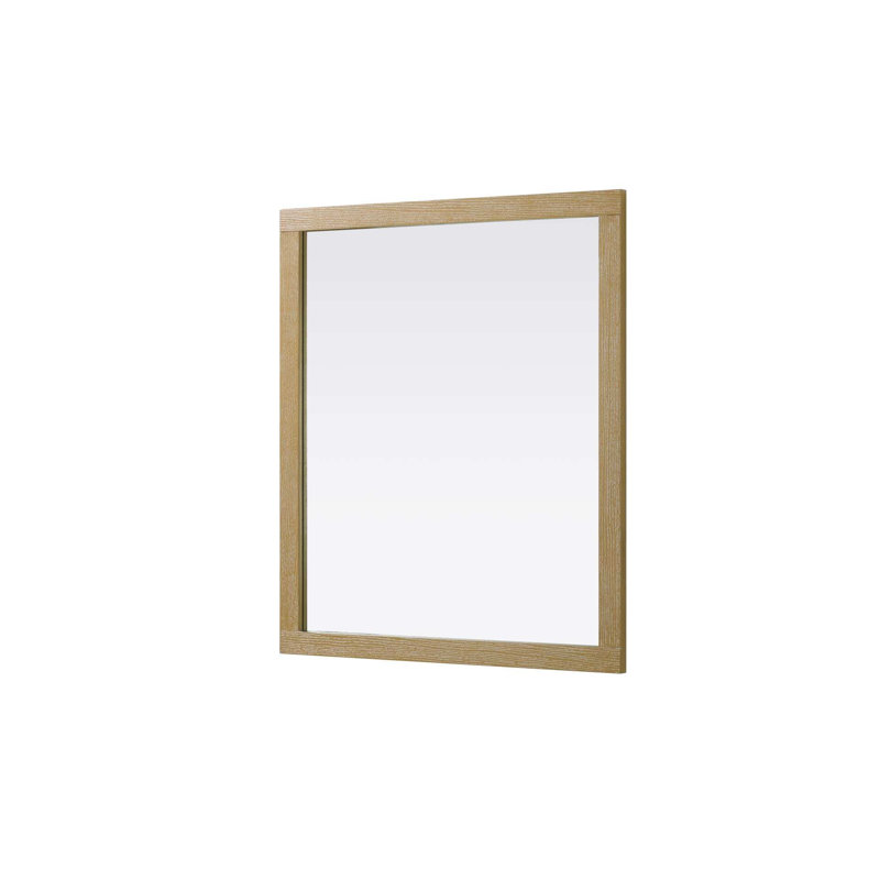 Miroir Noah, Rectangulaire, 36 po x 42 po, Lin chêne