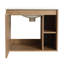 Meuble-lavabo simple mural 24 po avec comptoir en céramique Petréf