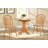 Ashelman 42 " Extendable Oak Oval Solid Wood Top with Solid Wood Base Dining Table-1456563104
