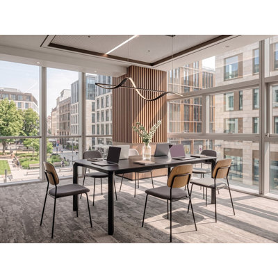 Charlanne 90 cm Stone Rectangle Conference Table