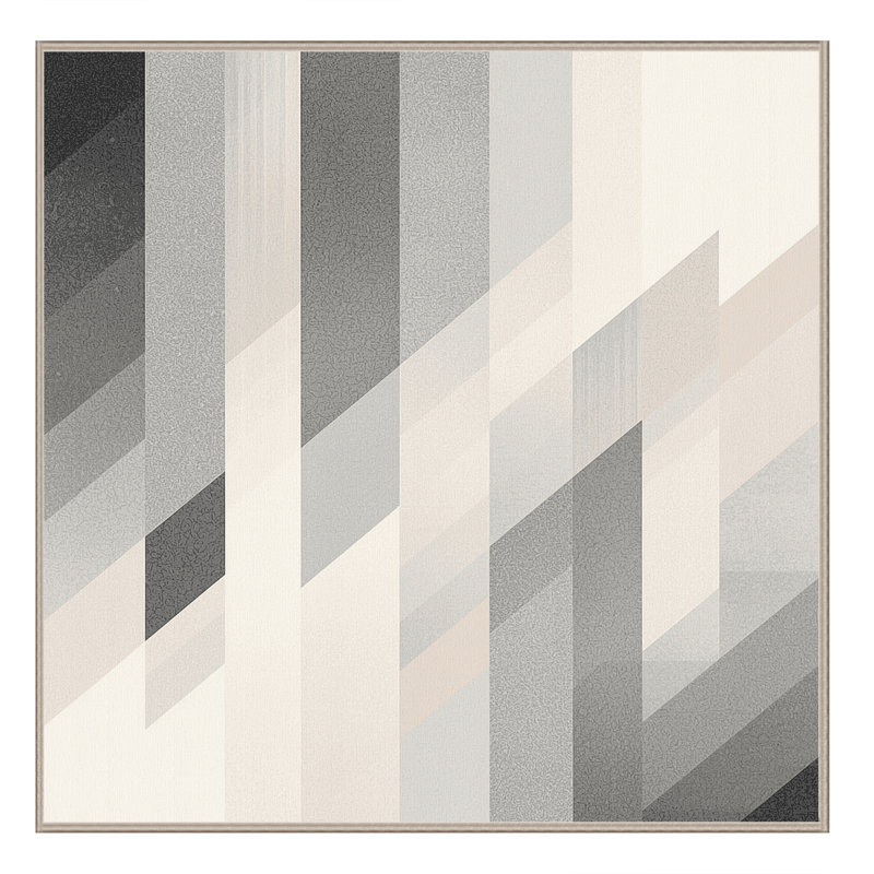 Tapis beige moelleux doux moelleux Défino, Carré 3 pi