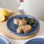 Service de table en grès 12 pièces Ozetta, glacis réactif moucheté indigo, service pour 4 personnes-2068137392-2079185336