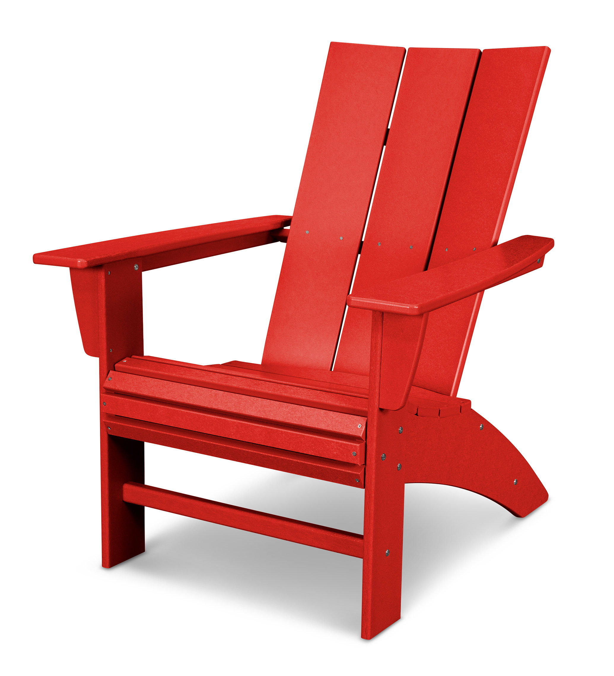 POLYWOOD® Modern Curveback Adirondack Chair & Reviews Birch Lane