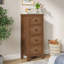 Commode 4 tiroirs, commode cannelée pour couloir de chambre à coucher-106913193