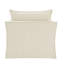 Chaise en lin beige avec 2 coussins