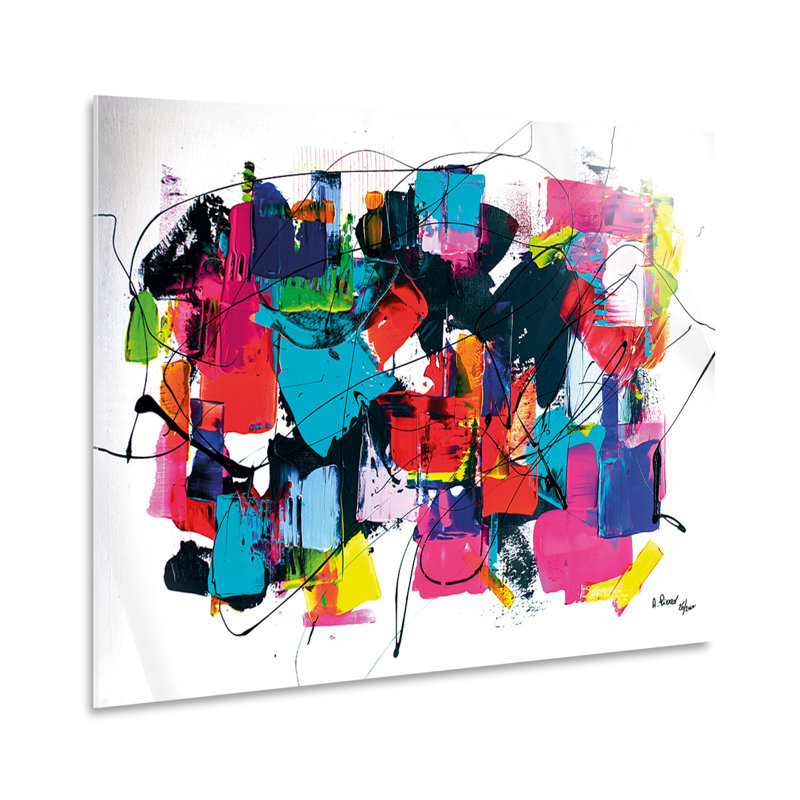 Curva Dominante by Wassily Kandinsky - Rectangle Print on Canvas, 95cm H x 65cm W