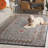 Micro-Loop 638 Hand Tufted Wool; Cotton With Latex Geometric Rug-1861388163