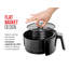 Friteuse à air tactile numérique ChefF TurboFry de 3,6 pintes, noir mat