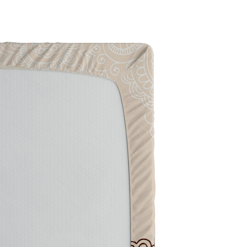 Microfiber Paisley Fitted Sheet, Queen Fitted Sheet