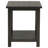 Distressed Java Wood End Table With Shelf