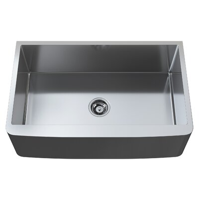 Cantrio Premium Stainless Steel Single Kitchen Sink with 33"" x 21"" x 9"" Dimensions -  Cantrio Koncepts, KSS-3321-1