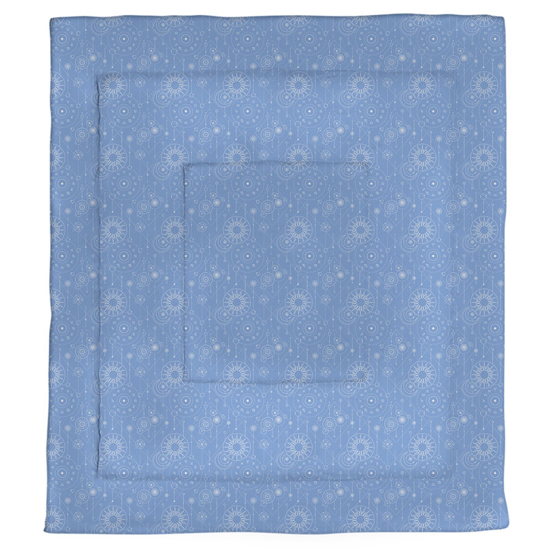 Édredon simple réversible Katelyn Elizabeth Astrology, Édredon simple, Bleu