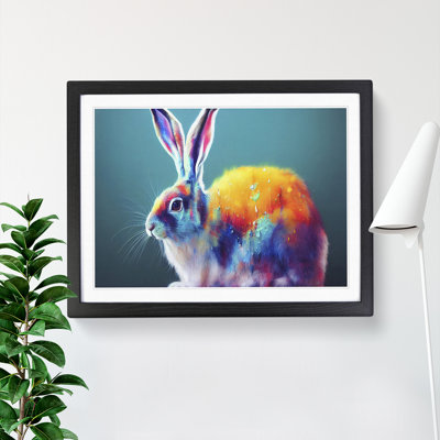 Colourful Hare - Single Picture Frame Print