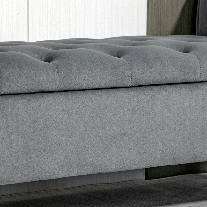 Repose-pieds Homcom, Gris