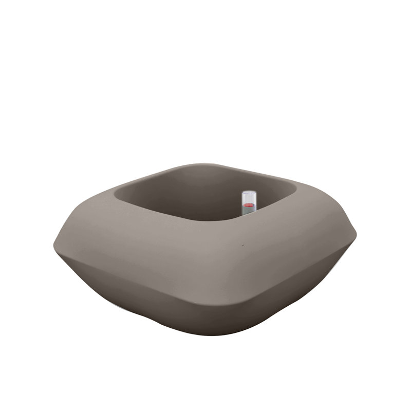 Pillow Resin Pot Planter, Taupe
