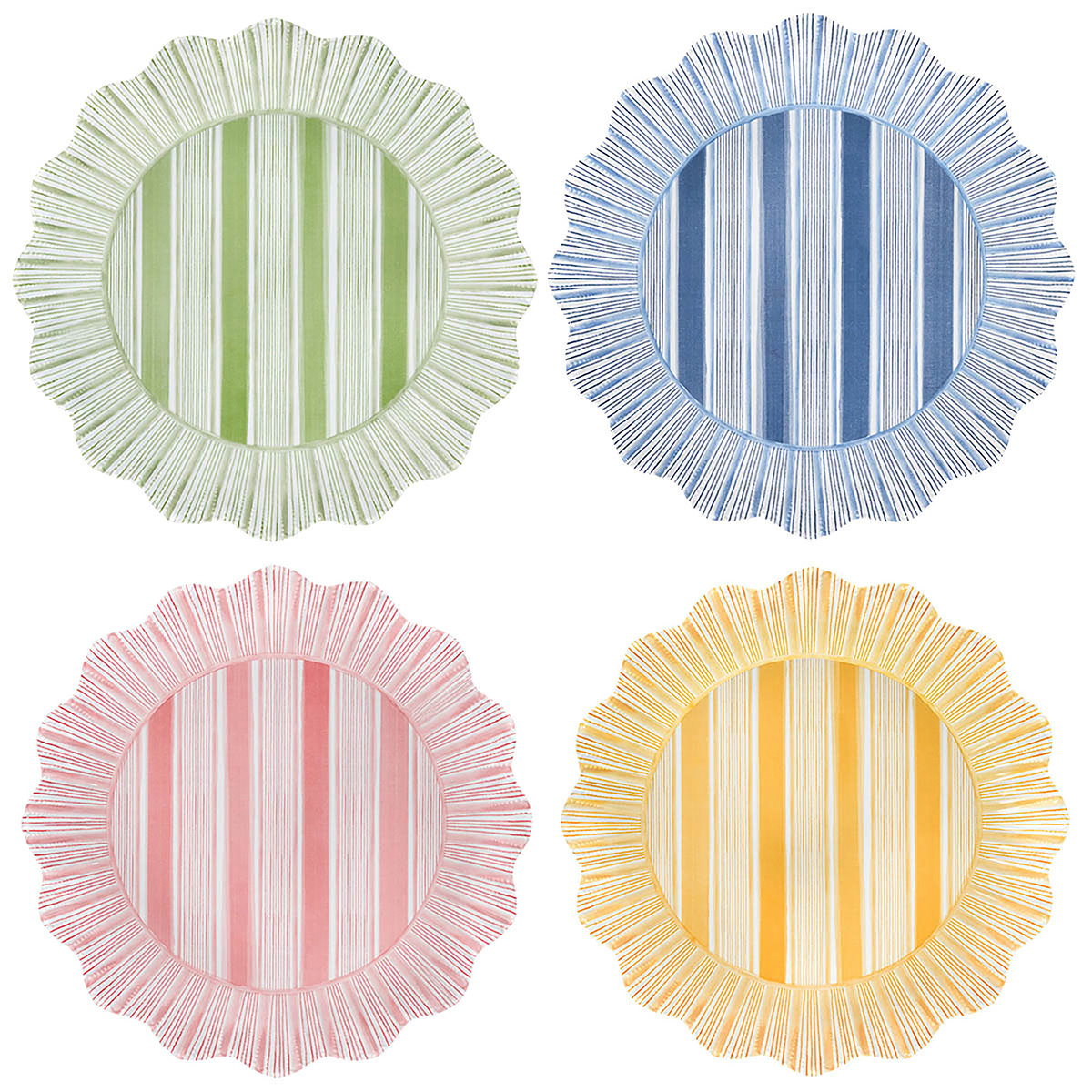 11" Dinner Plate, Seagrass/Ocean/Sunshine/Coral