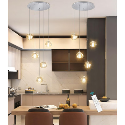 5-light Dimmable Crystal Chandelier