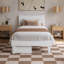 Phoenix Wood Platform Bed with Storage Drawers-826397802-826397813