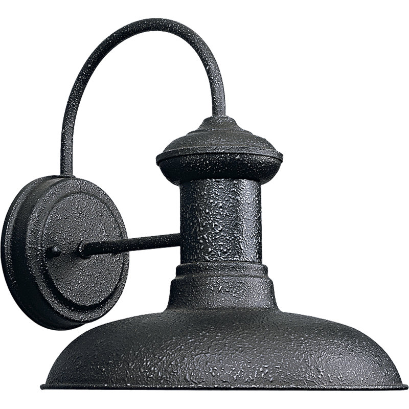 Luminaire de grange d'extérieur H 10,75 po Zelie, Acier doré