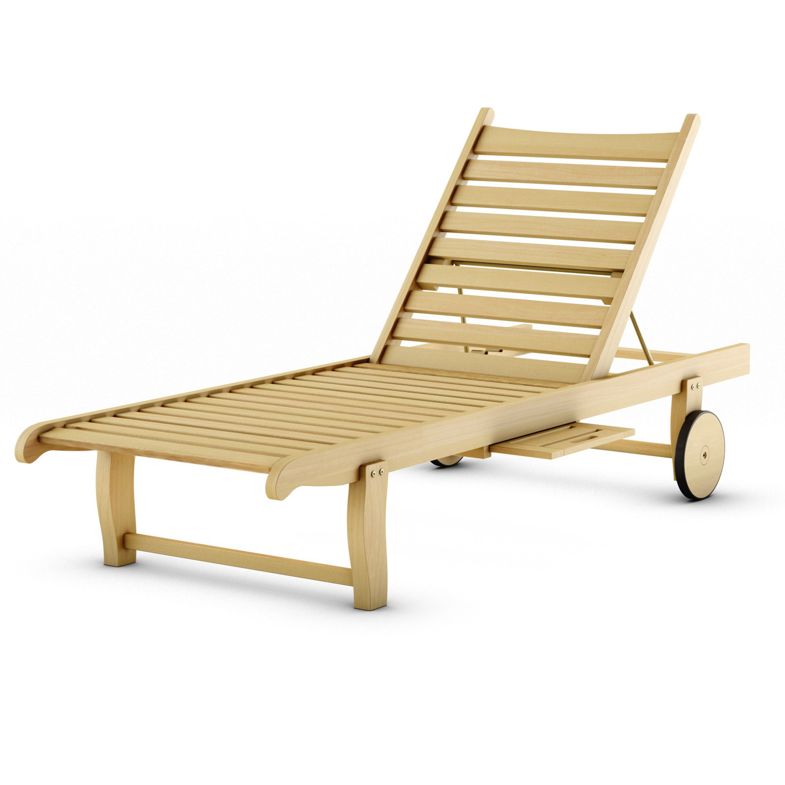 Castile 24" Teak Patio Chaise Lounge Set