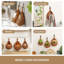 3 Pack Boho Wall-Hanging Fruit Baskets for Kitchen, Woven Produce Holders with 6 Strong Hooks-111219984
