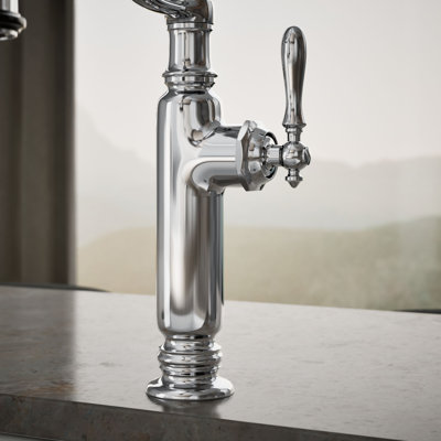 Kohler Tournant Single Handle Semi-Professional Pre-Rinse Kitchen Faucet with Three-Function Pull Down Sprayer