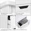 Humphery 11.8'' W x 32.5'' H x 11.8'' D 4-Drawer Free-standing Bathroom Cabinet, White-1714434286