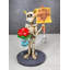Jour des Morts, squelette de la Saint-Valentin avec je déteste tout sauf U, figurine