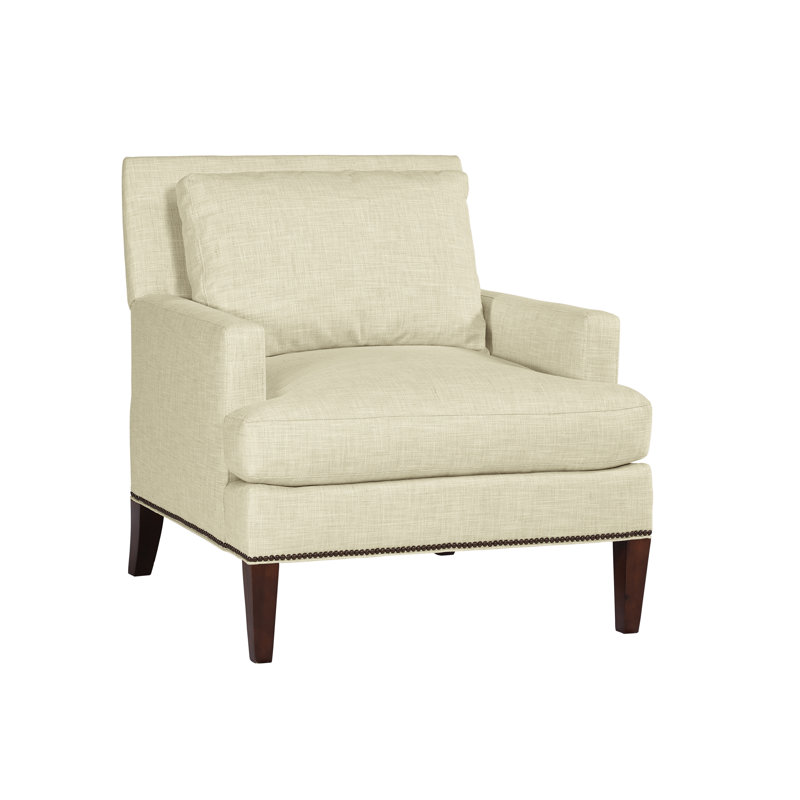 Audrey 36" Wide Armchair, Crystal Natural Polyester