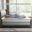 Très grand matelas hybride en mousse à mémoire de forme moyenne de 10 po dans une boîte, aucun assemblage requis-390595379