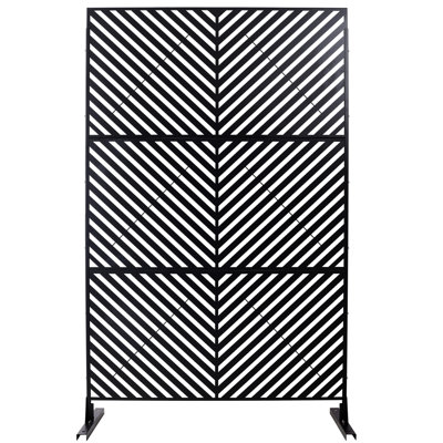 Outdoor & Indoor Privacy Screen Metal Privacy Screen 76" H×48" W