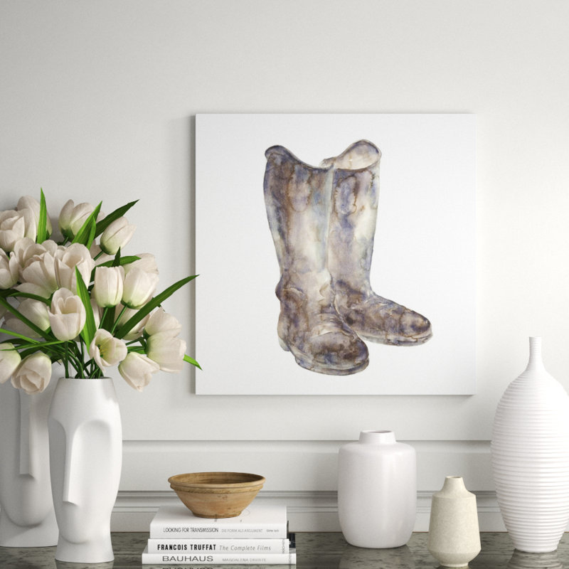 Horse Back Riding III Print by Beverly Fuller, Glass Coat, 30' H x 30' W x 1.5' D