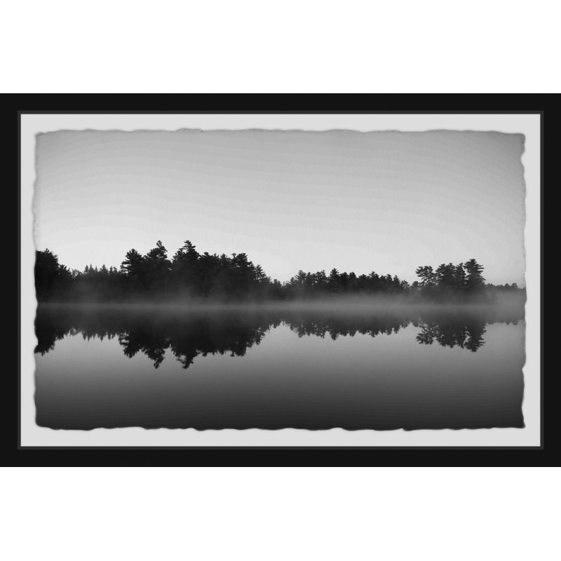 Early Morning Mist 1 Piece Single Picture Frame Painting, 38 cm H x 45 cm W