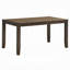 Ensemble de salle à manger 5 pièces à finition noyer avec chaises en cuir synthétique brun et table en bois d'hévéa massif, parfait pour les cuisines modernes et les sièges confortables.-1236035825