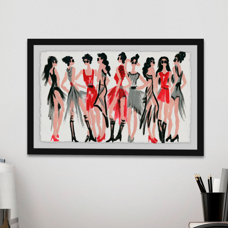 Runway Day - reproduction de peinture encadrée, 30 po x 45 po