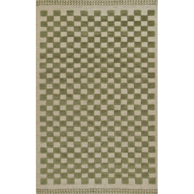Tapis en laine tissé à plat à la main Rafaela