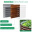 Potager surélevé modulaire en métal galvanisé de 43 cm de hauteur (paquet de 3), jardinière ronde en métal de 60 x 60 cm pour la plantation de plantes et de légumes-131376470