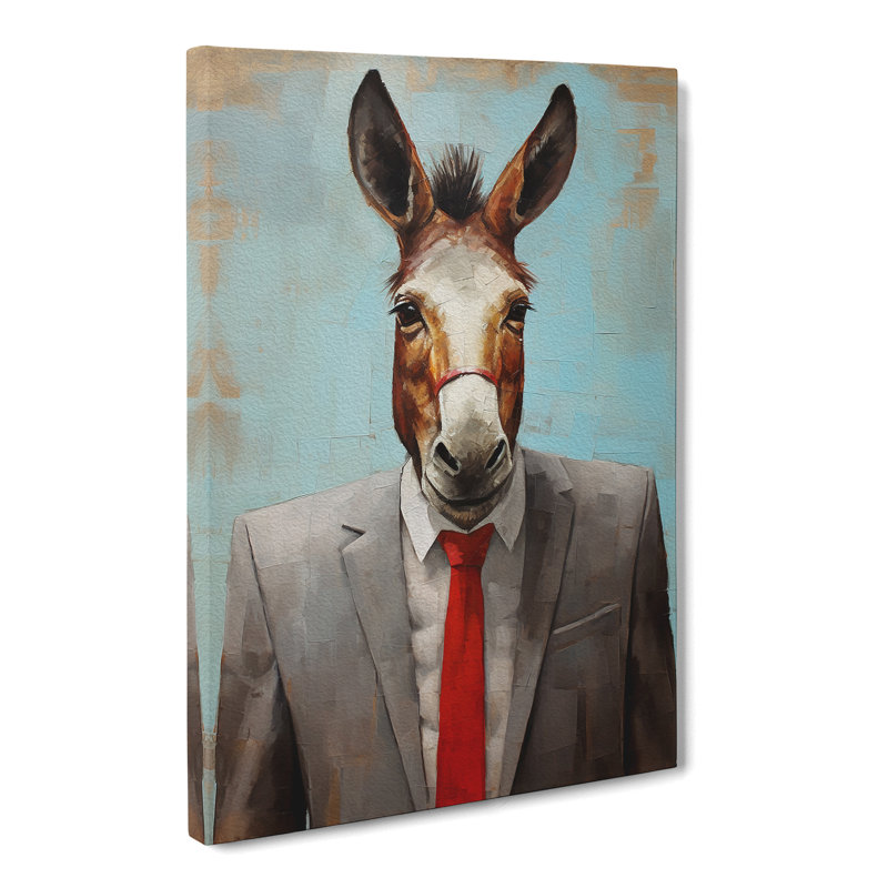Donkey Modern - Wrapped Canvas, 76cm H x 50cm W x 3cm D