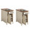 Ensemble de 2 tables de bout et station de charge Callison