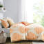 Édredon tendance: double / grand, orange, doux ton d'orange